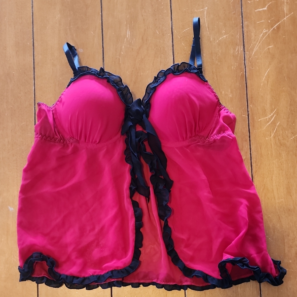 Apt. 9 Babydoll Chemise with Black Trim